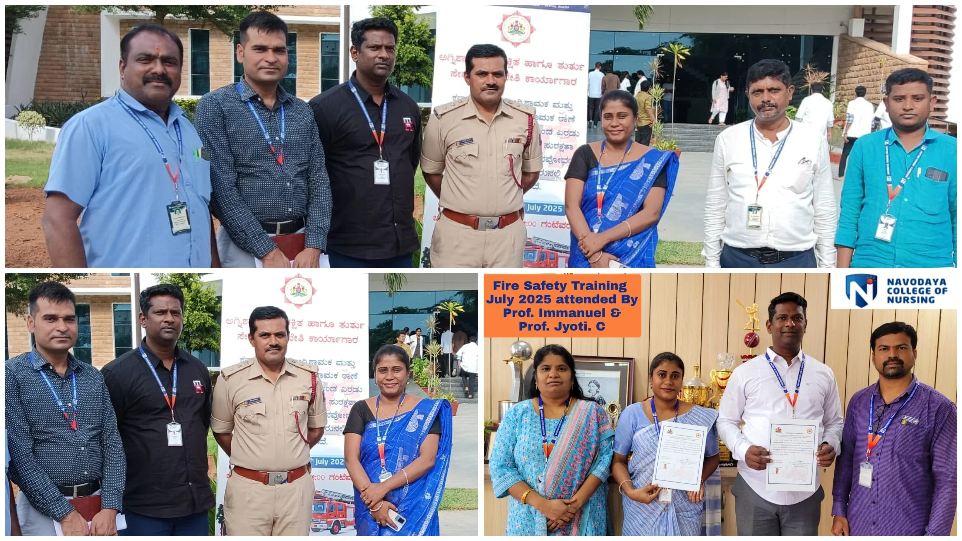 Navodaya Nursing College Joins Fire Safety & Drill Training 🔥🧯