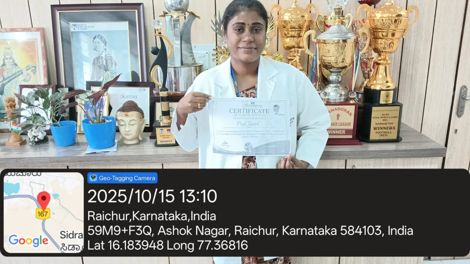 Participation in Online Webinar on “Mental Health in Catastrophes and Emergencies” – World Mental Health Day 2025