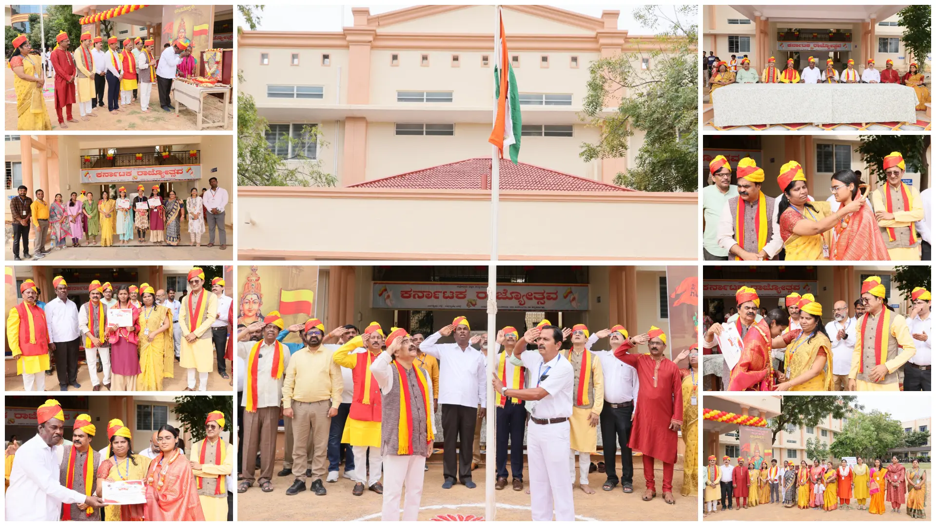 Kannada Rajyotsava Celebration 2025 at Navodaya College of Nursing, Raichur