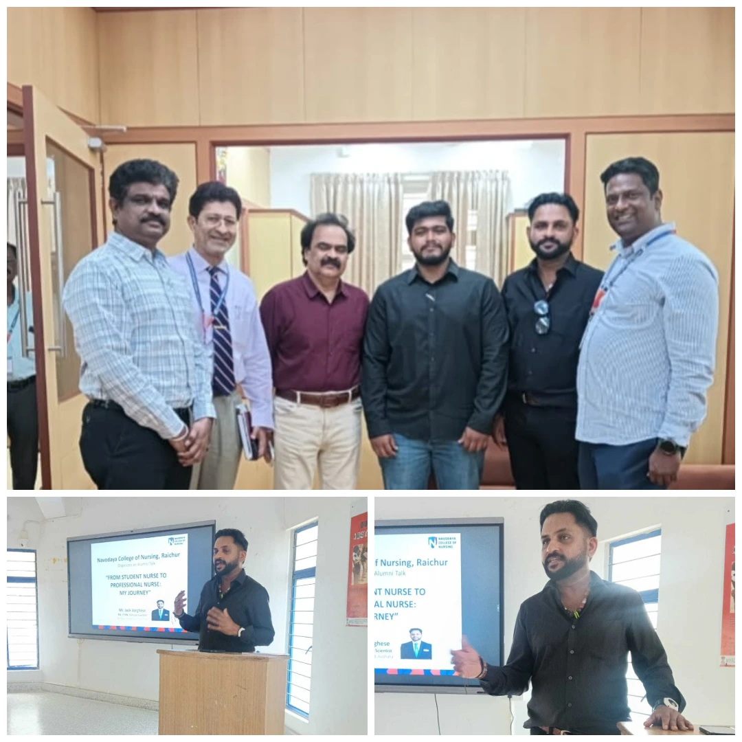 Alumni Talk titled “From Student Nurse to Professional Nurse: My Journey”