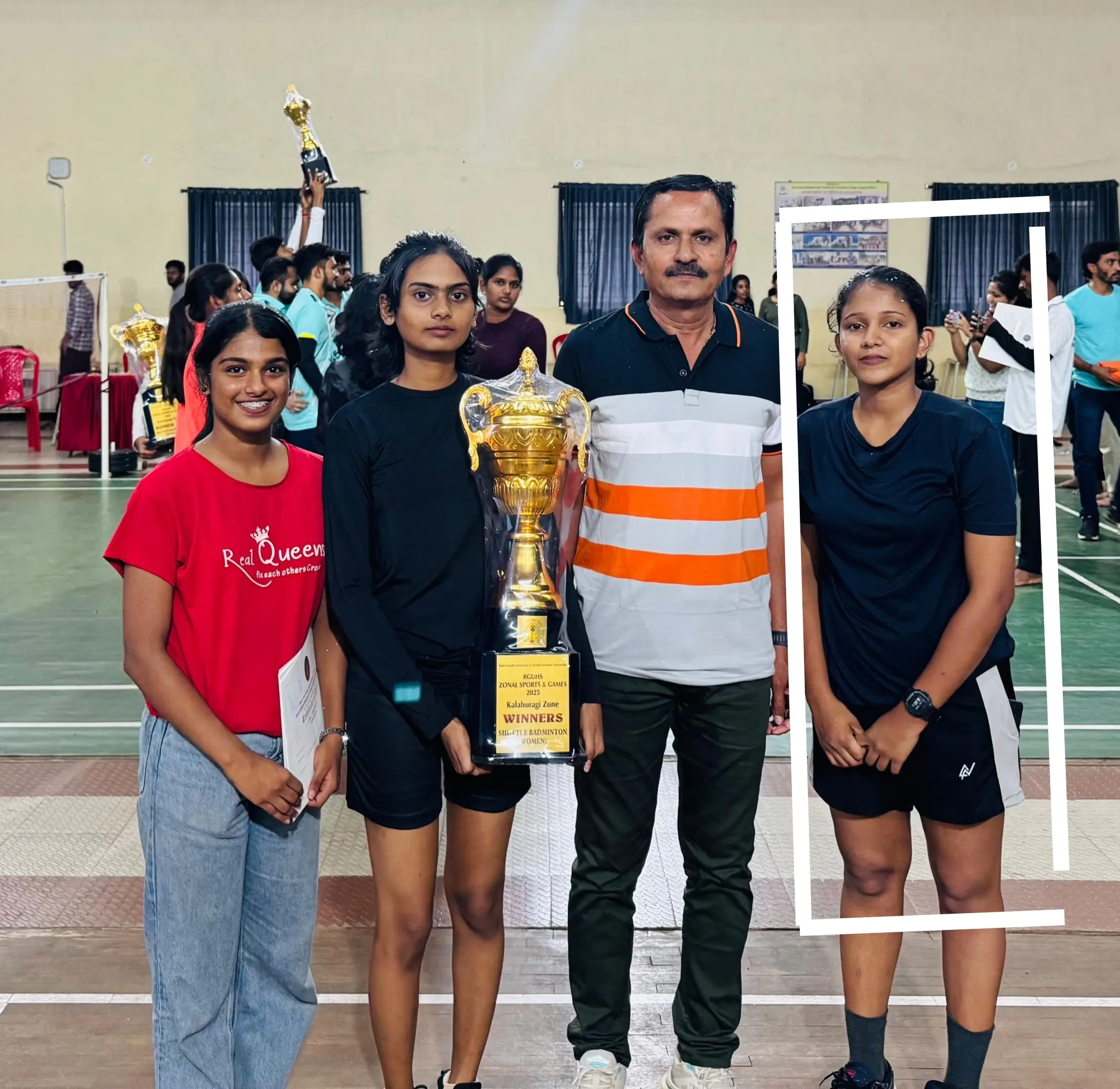 Navodaya Nursing Student Saniya Baby Selected for RGUHS South Zone Badminton Team