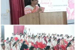 The International Women’s Day celebration at Navodaya College of Nursing, Raichur