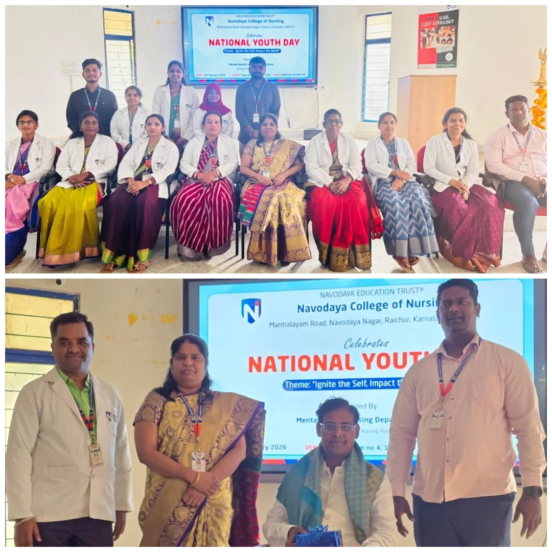 National Youth Day 2026 Celebrated at Navodaya College of Nursing, Raichur