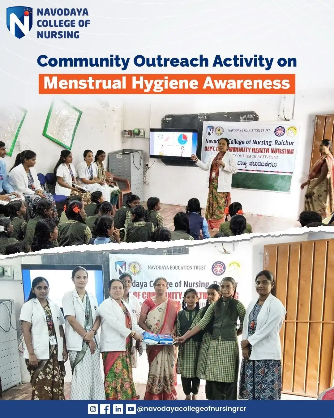 Navodaya College of Nursing Conducts Menstrual Hygiene Awareness Programme 2026