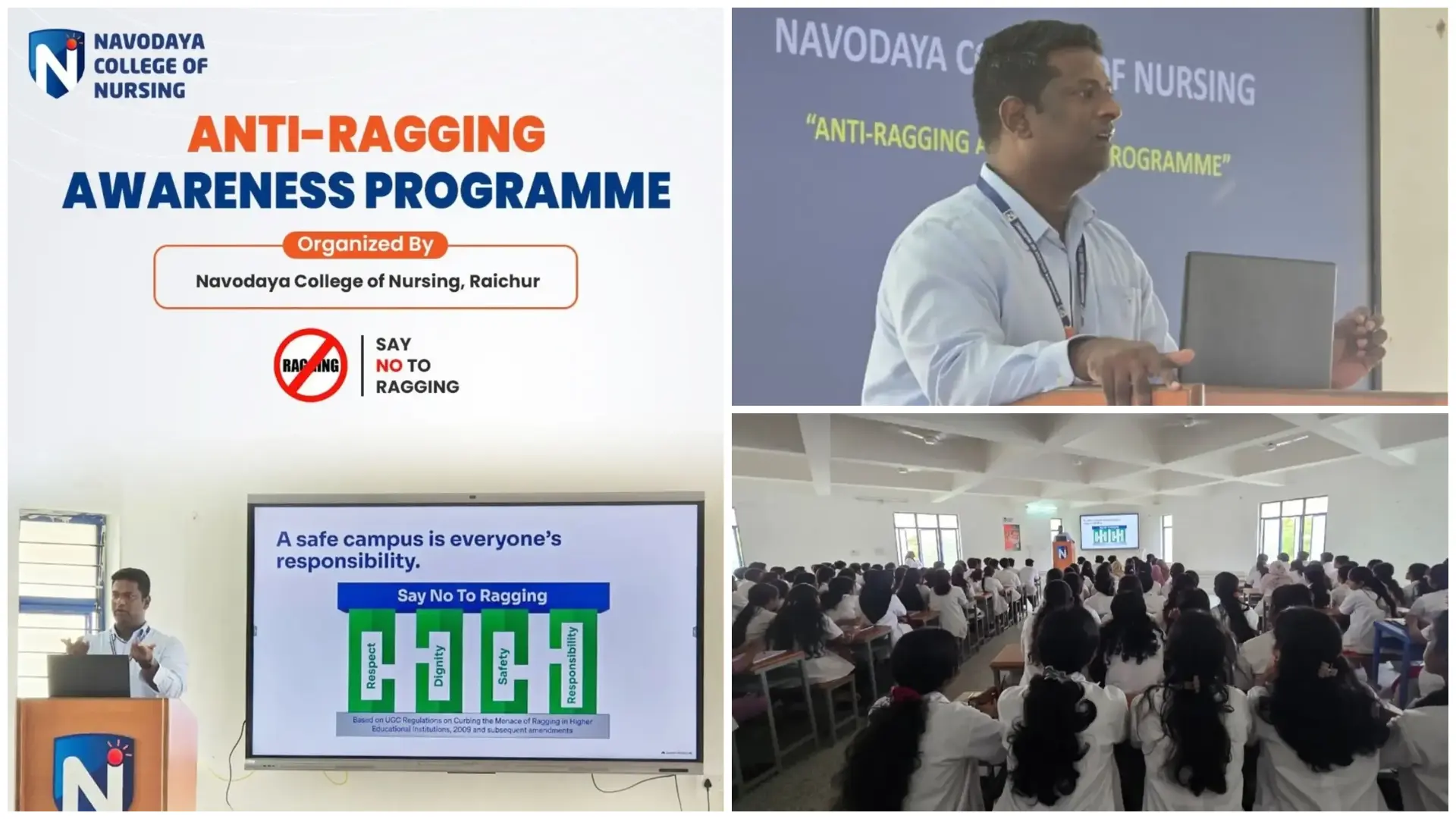 Navodaya College of Nursing, Raichur Conducts Anti-Ragging Awareness Programme 2026