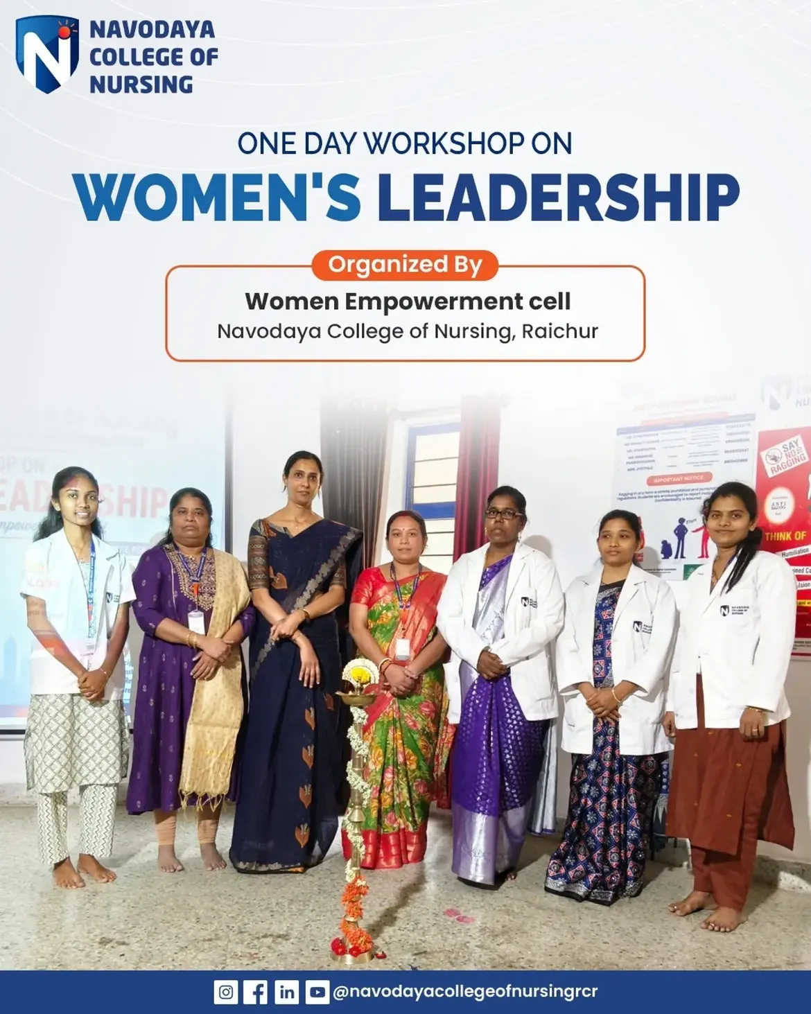 Navodaya College of Nursing, Raichur Organizes Workshop on Women’s Leadership